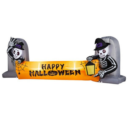 9.6 FT skeleton tombstone inflatable Halloween decoration