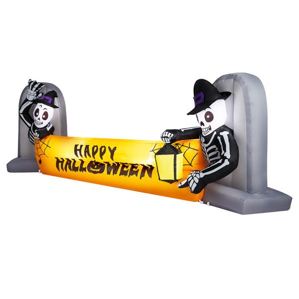 9.6 FT Halloween inflatable skeleton with LED lights
