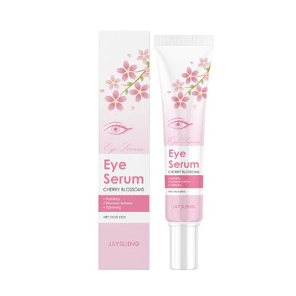 Jaysuing Cherry Blossoms Eye Serum 15g tube and box on a white background