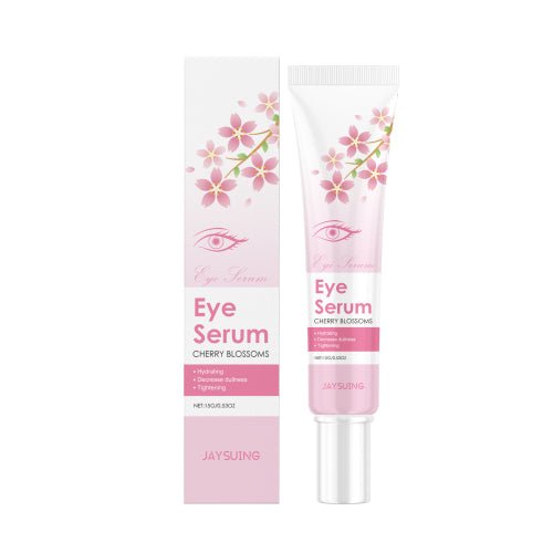 Jaysuing Cherry Blossoms Eye Serum 15g tube and box on a white background