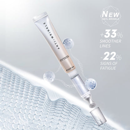 PHOFAY eye cream tube and vibrating applicator components displayed in an exploded product illustration