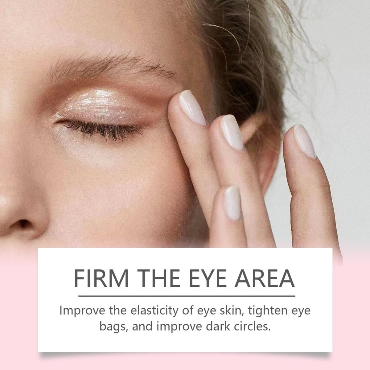 West Month retinol eye balm shown with an eye-area skincare application