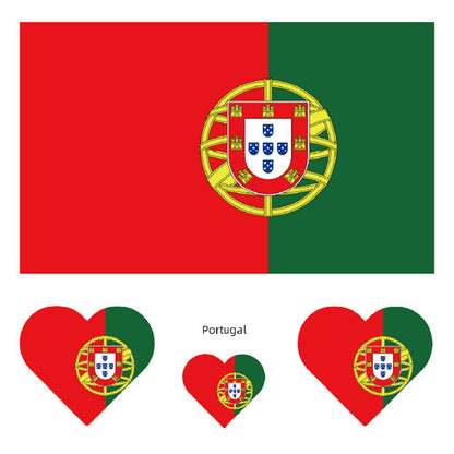World flag temporary tattoos and face tattoos