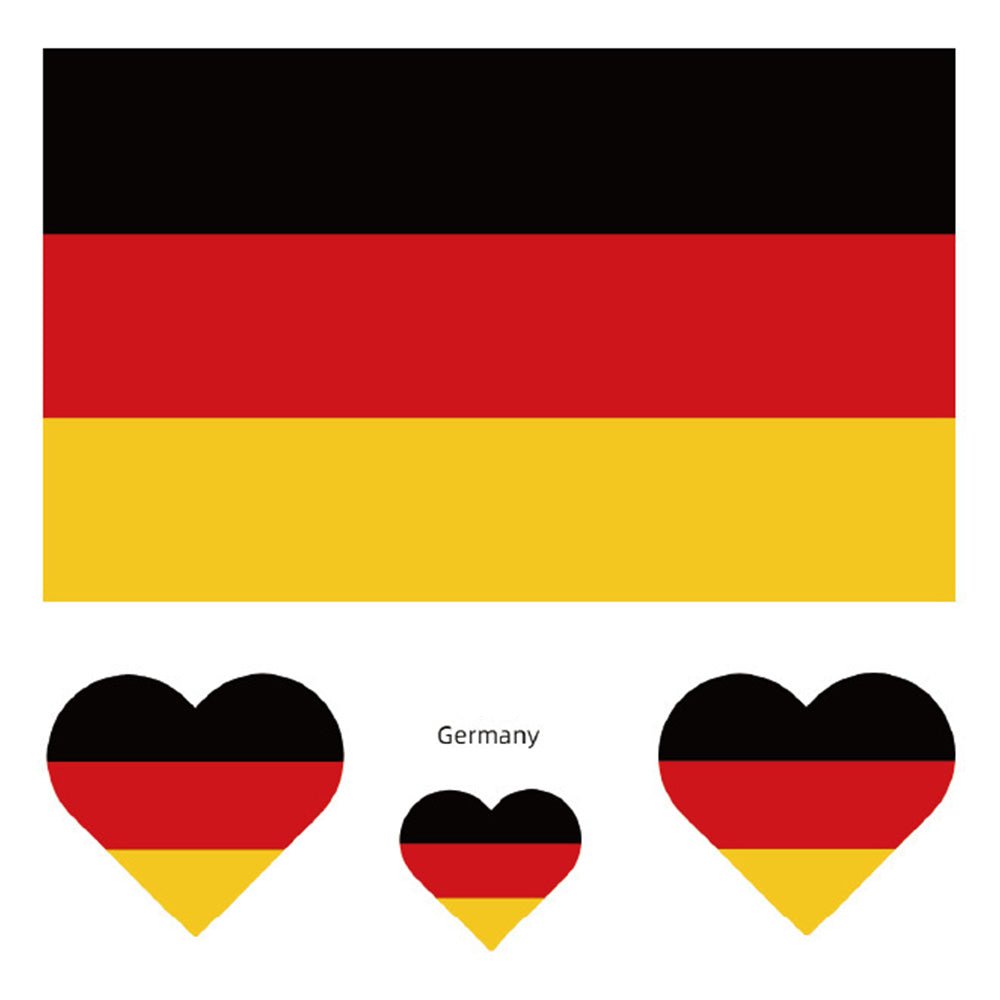 World flag temporary tattoos and face tattoos